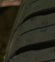 flat tyre on driveway